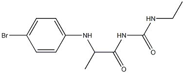  1-{2-[(4-bromophenyl)amino]propanoyl}-3-ethylurea