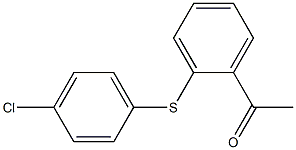 1-{2-[(4-chlorophenyl)sulfanyl]phenyl}ethan-1-one,,结构式