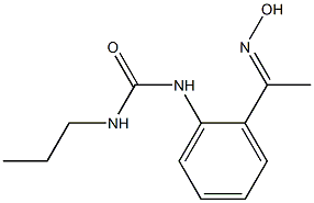 1-{2-[1-(hydroxyimino)ethyl]phenyl}-3-propylurea 化学構造式