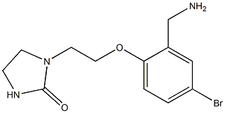 1-{2-[2-(aminomethyl)-4-bromophenoxy]ethyl}imidazolidin-2-one Structure