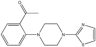 1-{2-[4-(1,3-thiazol-2-yl)piperazin-1-yl]phenyl}ethan-1-one Structure