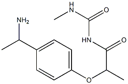 1-{2-[4-(1-aminoethyl)phenoxy]propanoyl}-3-methylurea|