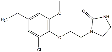 1-{2-[4-(aminomethyl)-2-chloro-6-methoxyphenoxy]ethyl}imidazolidin-2-one