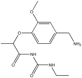 1-{2-[4-(aminomethyl)-2-methoxyphenoxy]propanoyl}-3-ethylurea|