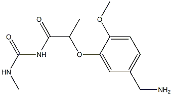 1-{2-[5-(aminomethyl)-2-methoxyphenoxy]propanoyl}-3-methylurea