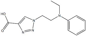  1-{2-[ethyl(phenyl)amino]ethyl}-1H-1,2,3-triazole-4-carboxylic acid