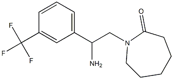 1-{2-amino-2-[3-(trifluoromethyl)phenyl]ethyl}azepan-2-one,,结构式