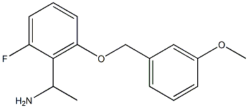 1-{2-fluoro-6-[(3-methoxyphenyl)methoxy]phenyl}ethan-1-amine Structure