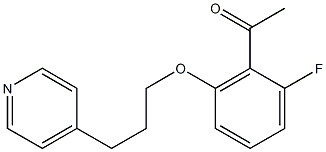 1-{2-fluoro-6-[3-(pyridin-4-yl)propoxy]phenyl}ethan-1-one,,结构式