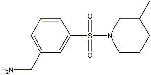  1-{3-[(3-methylpiperidin-1-yl)sulfonyl]phenyl}methanamine