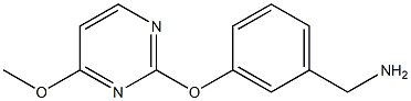 1-{3-[(4-methoxypyrimidin-2-yl)oxy]phenyl}methanamine Structure