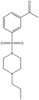 1-{3-[(4-propylpiperazine-1-)sulfonyl]phenyl}ethan-1-one