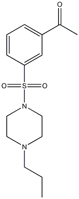  1-{3-[(4-propylpiperazine-1-)sulfonyl]phenyl}ethan-1-one