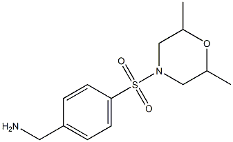  1-{4-[(2,6-dimethylmorpholin-4-yl)sulfonyl]phenyl}methanamine