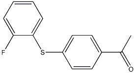 1-{4-[(2-fluorophenyl)sulfanyl]phenyl}ethan-1-one|