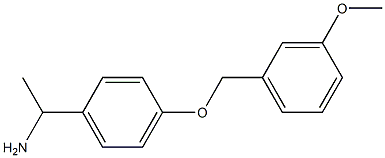 1-{4-[(3-methoxyphenyl)methoxy]phenyl}ethan-1-amine Structure