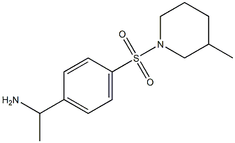 1-{4-[(3-methylpiperidine-1-)sulfonyl]phenyl}ethan-1-amine|