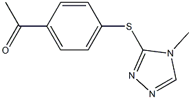 1-{4-[(4-methyl-4H-1,2,4-triazol-3-yl)sulfanyl]phenyl}ethan-1-one