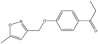 1-{4-[(5-methyl-1,2-oxazol-3-yl)methoxy]phenyl}propan-1-one Structure