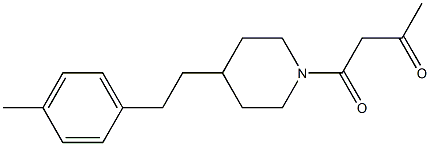 1-{4-[2-(4-methylphenyl)ethyl]piperidin-1-yl}butane-1,3-dione