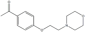 1-{4-[2-(morpholin-4-yl)ethoxy]phenyl}ethan-1-one 化学構造式