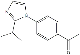 1-{4-[2-(propan-2-yl)-1H-imidazol-1-yl]phenyl}ethan-1-one Structure