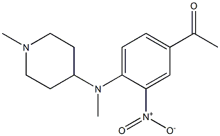  1-{4-[methyl(1-methylpiperidin-4-yl)amino]-3-nitrophenyl}ethan-1-one
