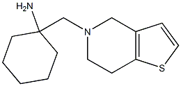 1-{4H,5H,6H,7H-thieno[3,2-c]pyridin-5-ylmethyl}cyclohexan-1-amine 结构式