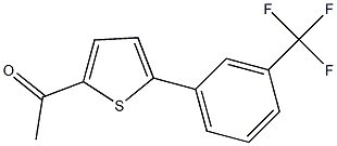 1-{5-[3-(trifluoromethyl)phenyl]thien-2-yl}ethanone 化学構造式