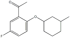  1-{5-fluoro-2-[(3-methylcyclohexyl)oxy]phenyl}ethan-1-one