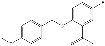 1-{5-fluoro-2-[(4-methoxyphenyl)methoxy]phenyl}ethan-1-one Structure