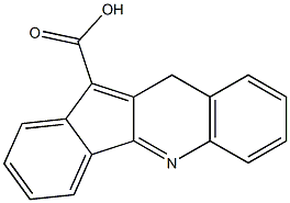 10H-indeno[1,2-b]quinoline-11-carboxylic acid Struktur