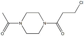 1-acetyl-4-(3-chloropropanoyl)piperazine