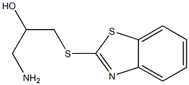 1-amino-3-(1,3-benzothiazol-2-ylsulfanyl)propan-2-ol 化学構造式