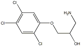 1-amino-3-(2,4,5-trichlorophenoxy)propan-2-ol 化学構造式