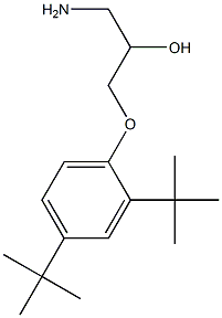 1-amino-3-(2,4-di-tert-butylphenoxy)propan-2-ol 化学構造式