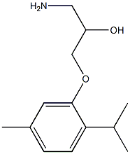 1-amino-3-(2-isopropyl-5-methylphenoxy)propan-2-ol,,结构式