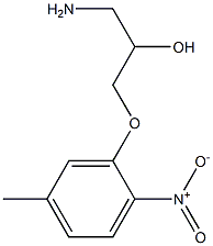 1-amino-3-(5-methyl-2-nitrophenoxy)propan-2-ol,,结构式