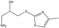 1-amino-3-[(4-methyl-1,3-thiazol-2-yl)sulfanyl]propan-2-ol