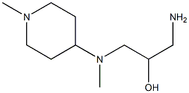 1-amino-3-[methyl(1-methylpiperidin-4-yl)amino]propan-2-ol Struktur