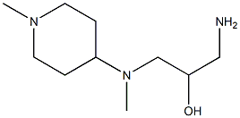 1-amino-3-[methyl(1-methylpiperidin-4-yl)amino]propan-2-ol Structure