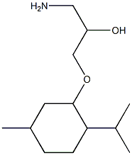 1-amino-3-{[5-methyl-2-(propan-2-yl)cyclohexyl]oxy}propan-2-ol Structure