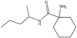 1-amino-N-(1-methylbutyl)cyclohexanecarboxamide Structure
