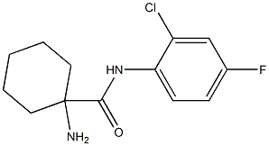 1-amino-N-(2-chloro-4-fluorophenyl)cyclohexane-1-carboxamide