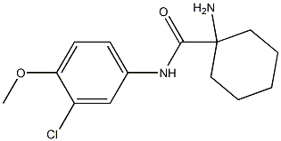 1-amino-N-(3-chloro-4-methoxyphenyl)cyclohexanecarboxamide|