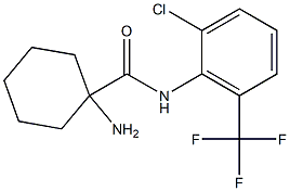 1-amino-N-[2-chloro-6-(trifluoromethyl)phenyl]cyclohexane-1-carboxamide|