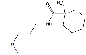 1-amino-N-[3-(dimethylamino)propyl]cyclohexanecarboxamide Structure