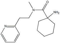 1-amino-N-methyl-N-[2-(pyridin-2-yl)ethyl]cyclohexane-1-carboxamide Structure