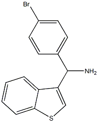 1-benzothiophen-3-yl(4-bromophenyl)methanamine,,结构式