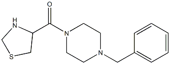 1-benzyl-4-(1,3-thiazolidin-4-ylcarbonyl)piperazine|